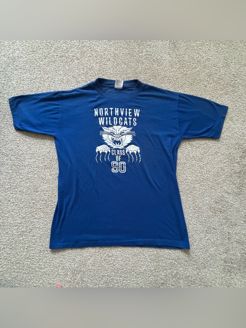 Northview Wildcats 'Class of 90' Blue Graphic Tee